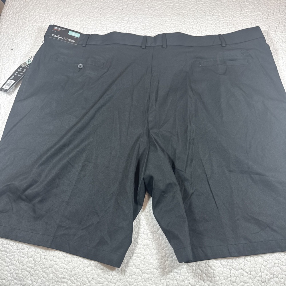 Walter Hagen Golf Shorts Mens Size 52 Big & Tall Black Stretch NWT MSRP $75.00